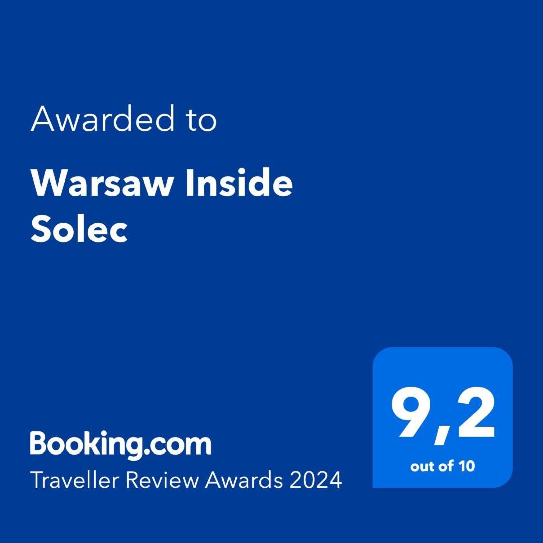 Warsaw Inside Solec With Private Parking Apartment Exterior foto